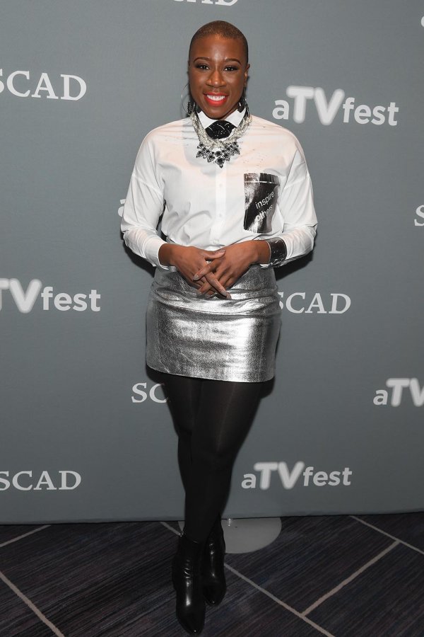 Aisha Hinds attends 5th Annual aTVfest at Four Seasons Hotel