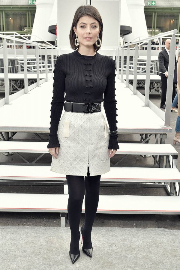 Alessandra Mastronardi attends Chanel show