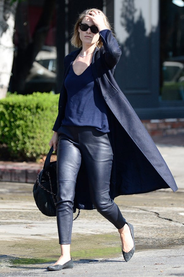 Ali Larter exiting a salon in LA