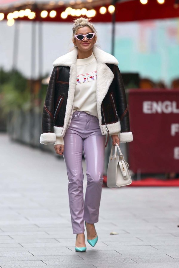 Ashley Roberts seen at Heart Radio Studios in London