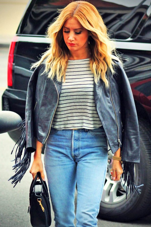 Ashley Tisdale in Jeans at Clipped Event