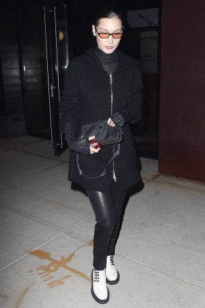 Bella Hadid leather style trends - Leather Celebrities