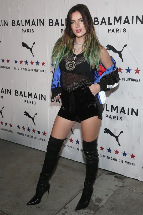 Bella Thorne attends PUMA x Balmain Launch Event