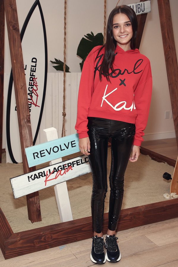 Charlotte Lawrence attends Karl Lagerfeld x Revolve launch