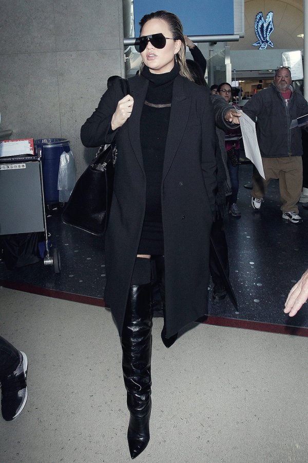 Chrissy Teigen at LAX