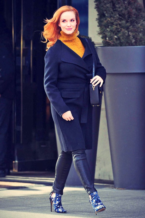 Christina Hendricks out in NYC