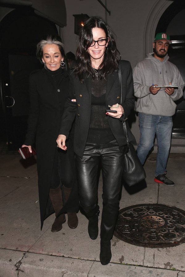 Courteney Cox is spotted leaving Craigs