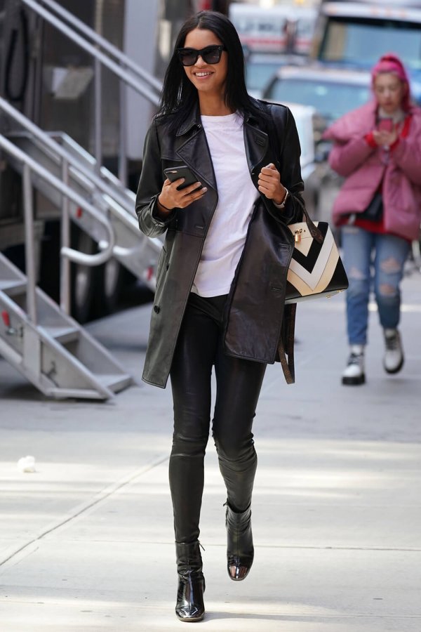 Daiane Sodre is seen in NYC