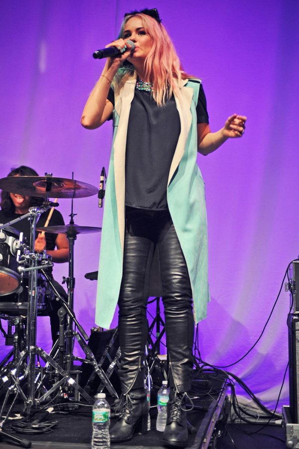 Debby Ryan performance candids in Miami