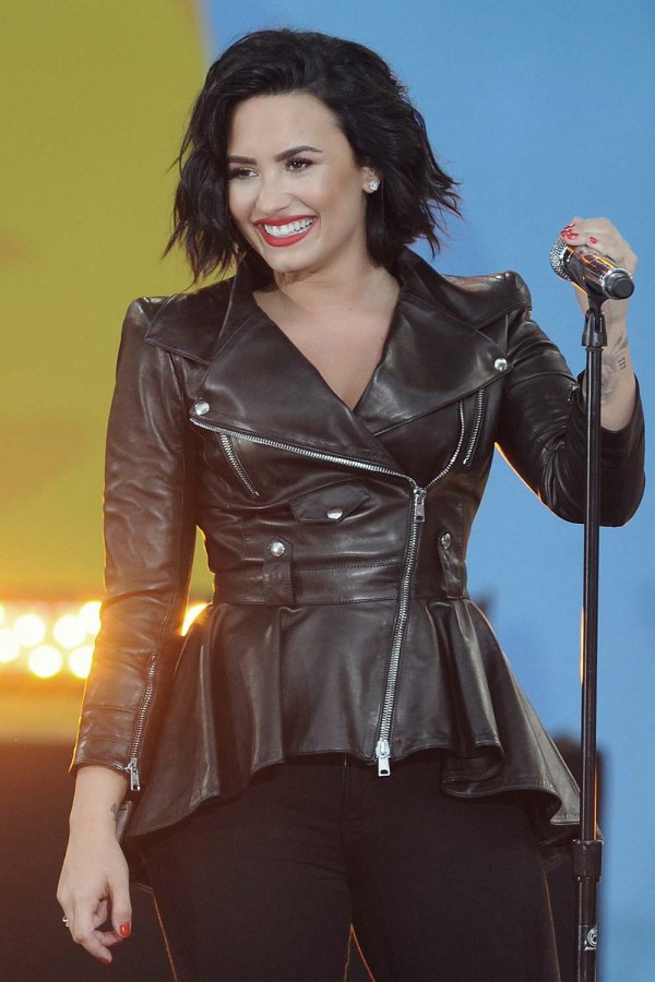 Demi Lovato attends GMA Summer Concert Series