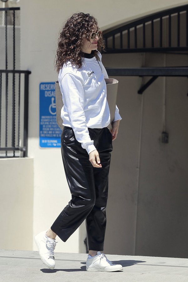 Emmy Rossum running errand in Beverly Hills