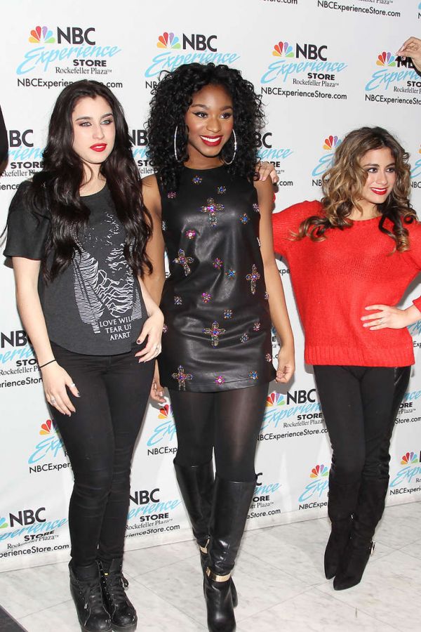 Fifth Harmony at the NBC Experience Store to promote and sign their new CD