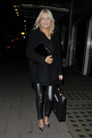 Gaby Roslin leather style trends - Leather Celebrities