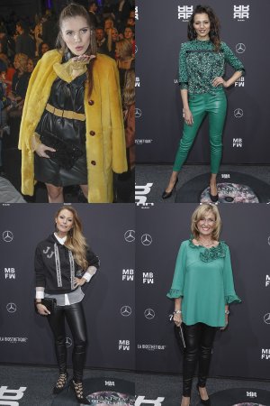 German celebs attend Riani Modenschau Mercedes-Benz Fashion Week
