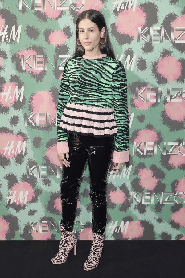 Gilda Ambrosio is seen outside the Kenzo x H&M fashion show