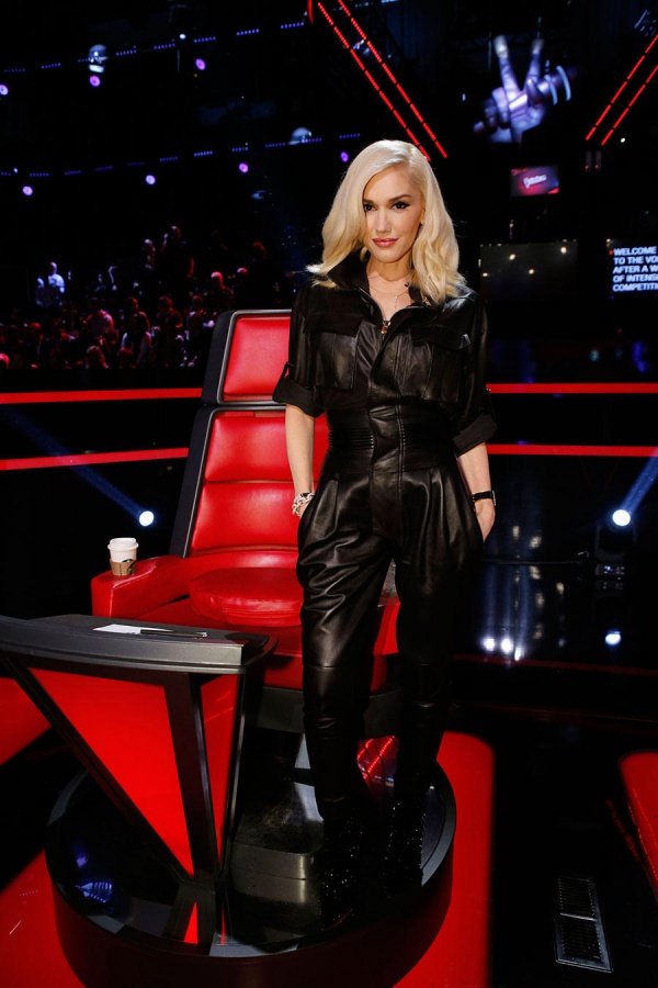 Gwen Stefani attends the live shows for The Voice