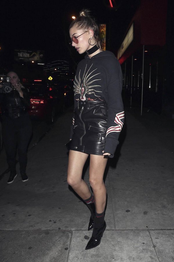 Hailey Baldwin is seen in LA