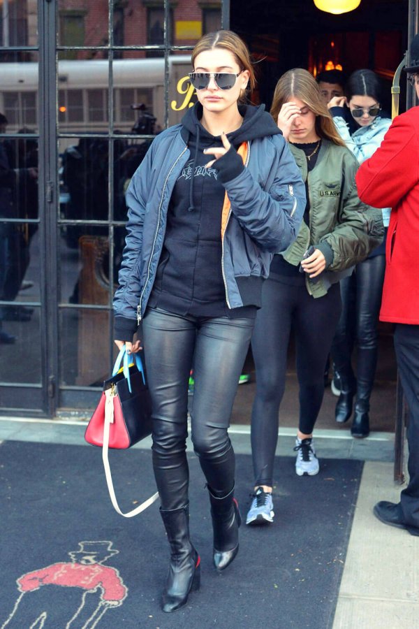 Hailey Baldwin leaving the Bowery Hotel