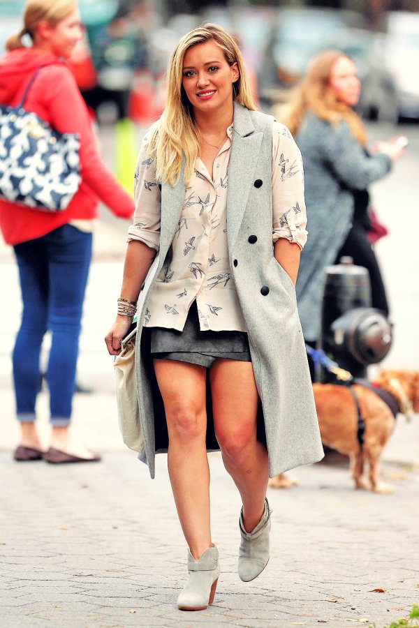 Hilary Duff on the set of Younger