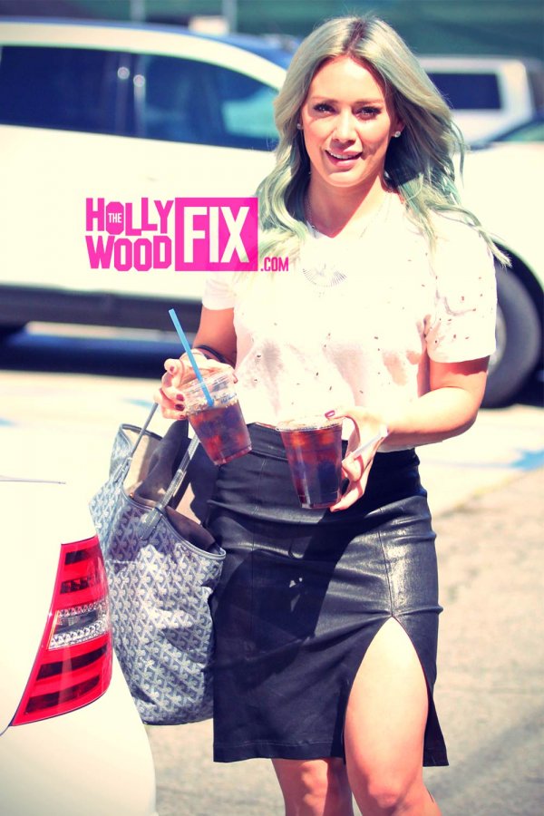 Hilary Duff out in LA