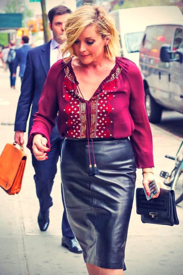 Jane Krakowski spotted outside the Bowery Hotel