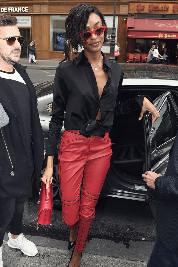 Jourdan Dunn attends Balmain show