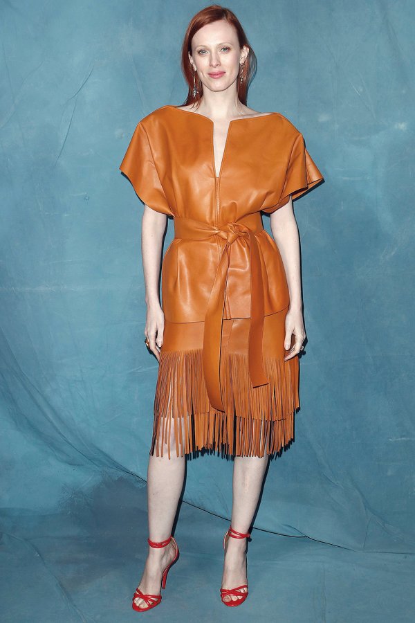 Karen Elson attends Givenchy show