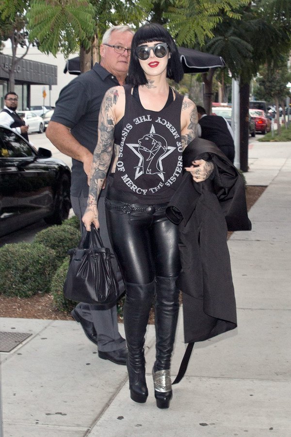 Kat von D out & about in West Hollywood