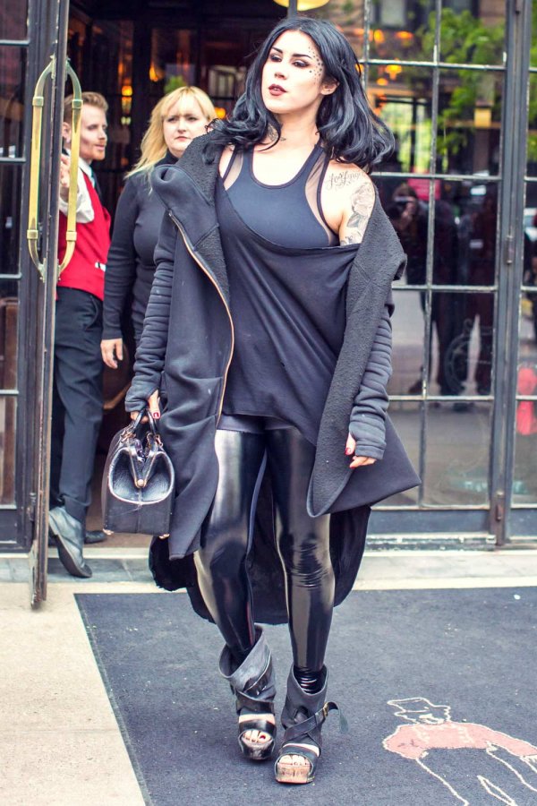 Kat Von D out in SoHo