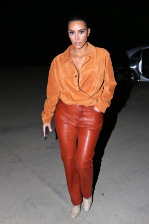 Kim Kardashian Leather Pants - Leather Celebrities