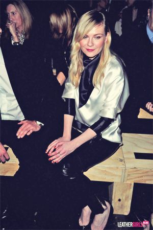 Kirsten Dunst attends the Saint Laurent Fashion Show