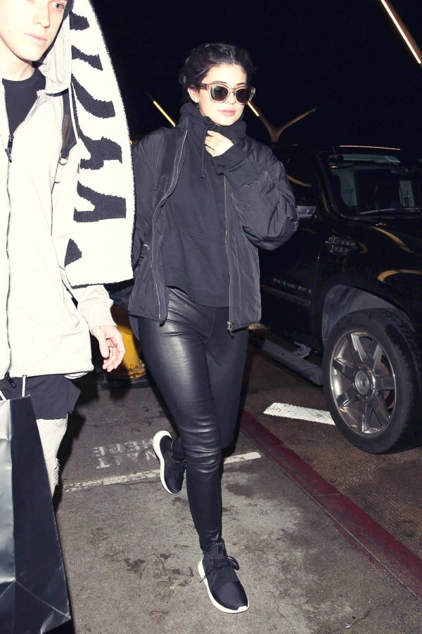 Kylie Jenner leaving LAX airport