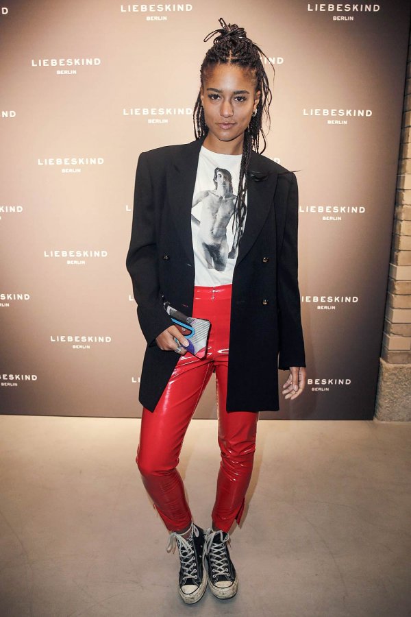 Larissa Sirah Herden attends the Liebeskind Berlin housewarming party