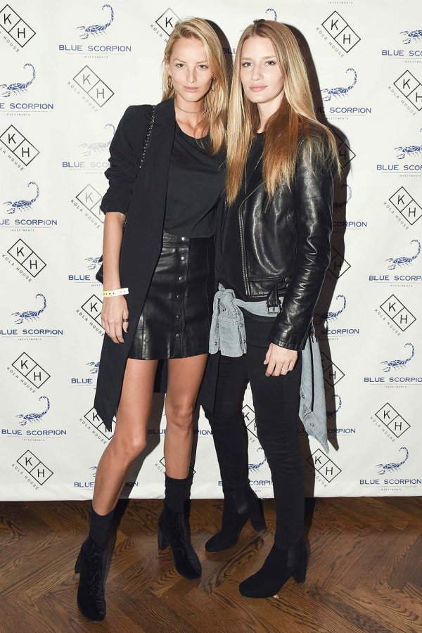 Linda Vojtova & Michaela Kocianova at Blue Scorpion Investments First Year Anniversary Party