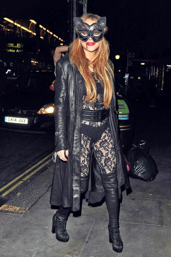 Lindsay Lohan seen at The Cuckoo Club Halloween Party