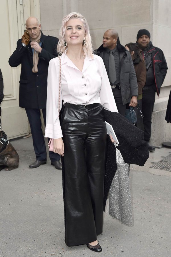 Liu Wen arrives at the Chanel Fashion Show