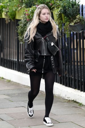 Lottie Moss leather style trends - Leather Celebrities