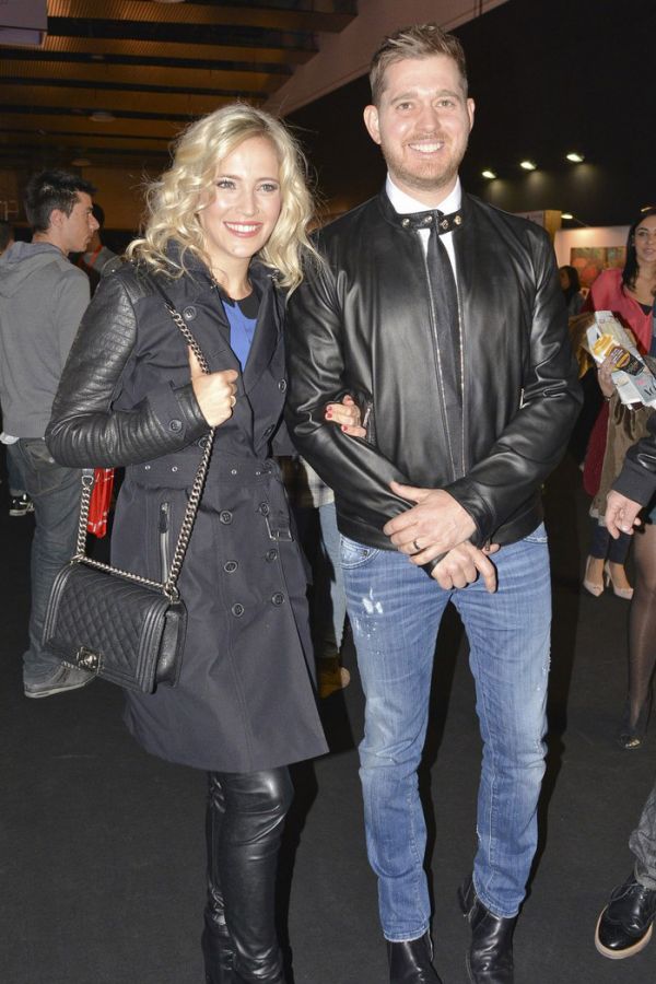 Luisana Lopilato arrives at the David Delfin Fashion Show