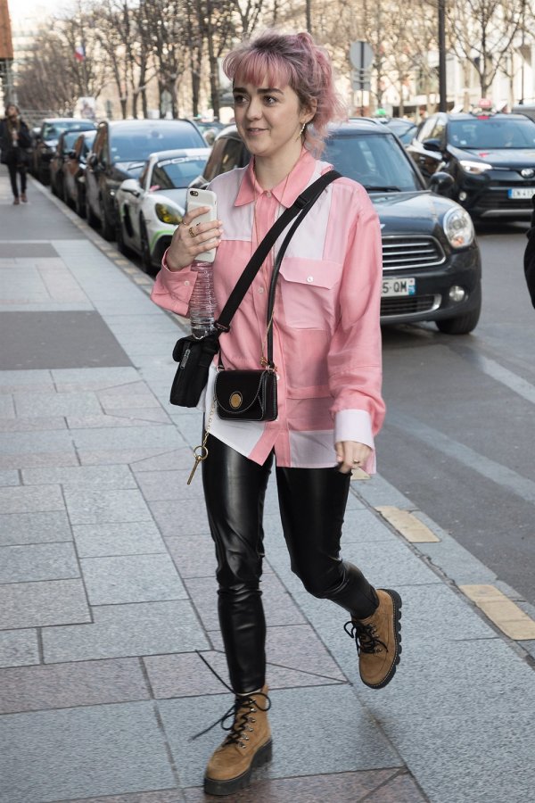 Maisie Williams out in Paris