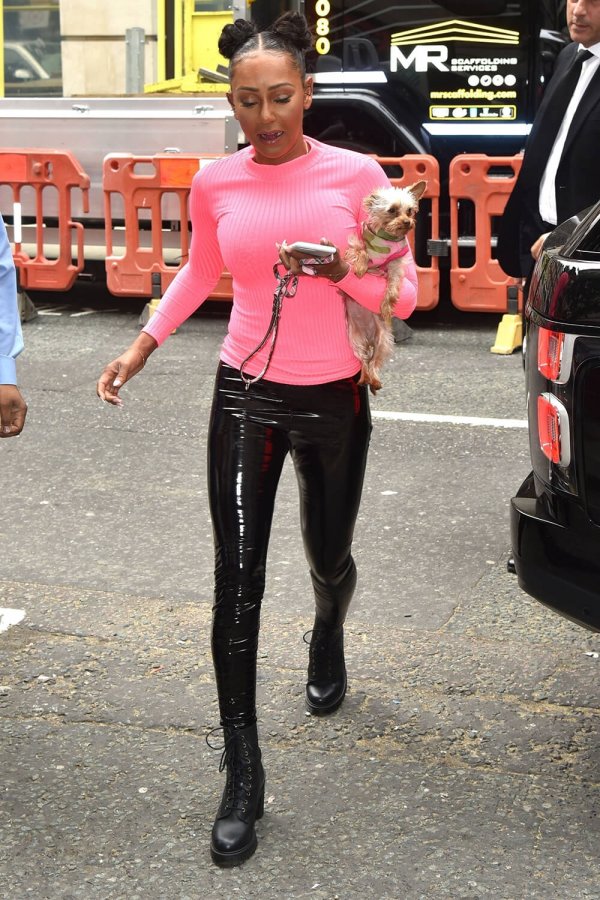 Melanie Brown seen at BBC Radio 2