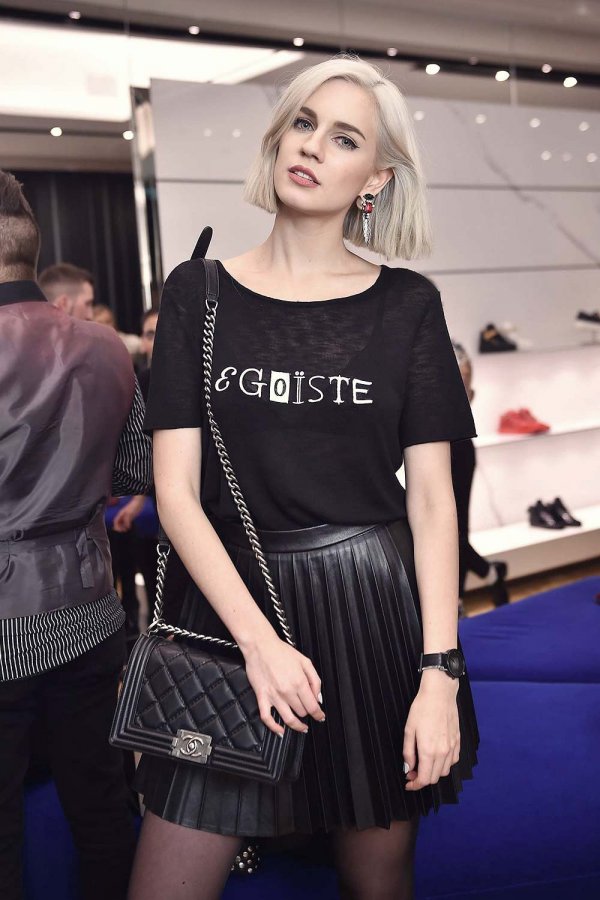 Nikita Endrianova attends Giuseppe Zanotti Design Flagship Store Opening