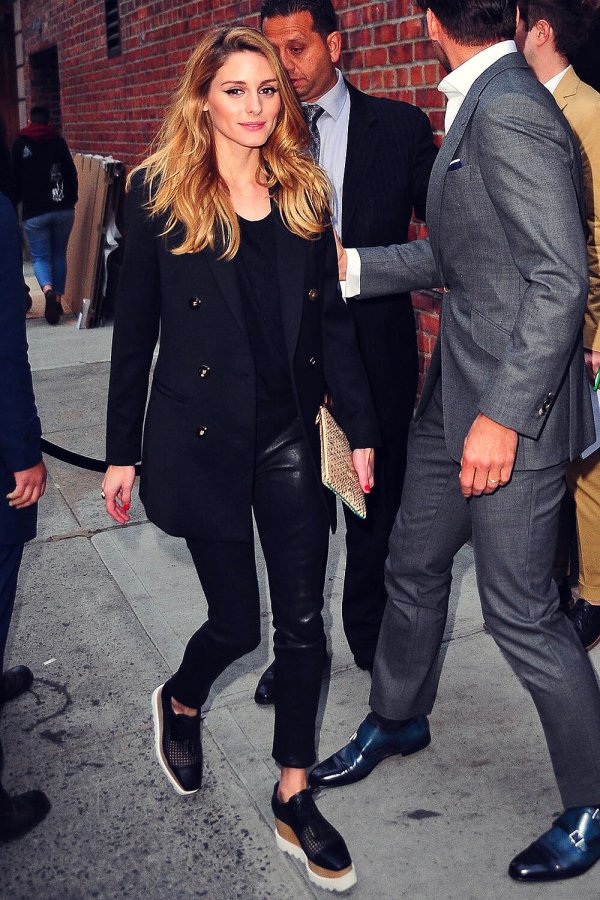 Olivia Palermo arriving at the premiere of Mother’s Day