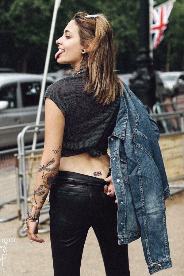 Paris Jackson photoshooting for Rag & Bone