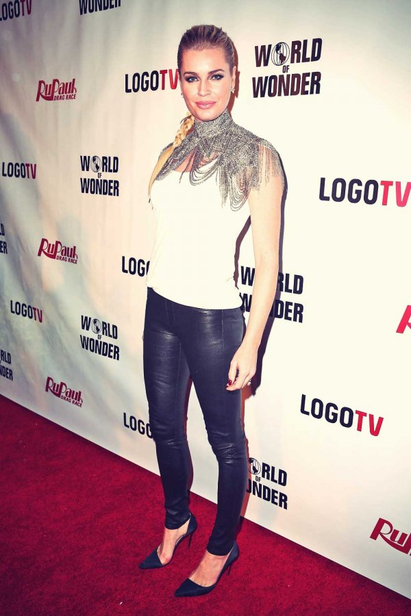 Rebecca Romijn attends the premiere of Logo TV RuPaul Drag Race