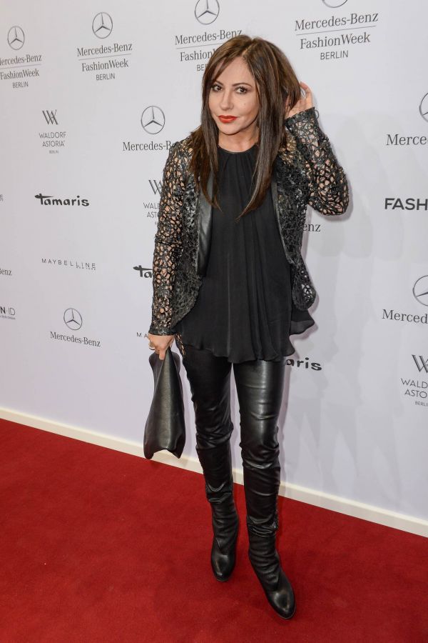 Simone Thomalla attends Merceses Benz Fashion Week