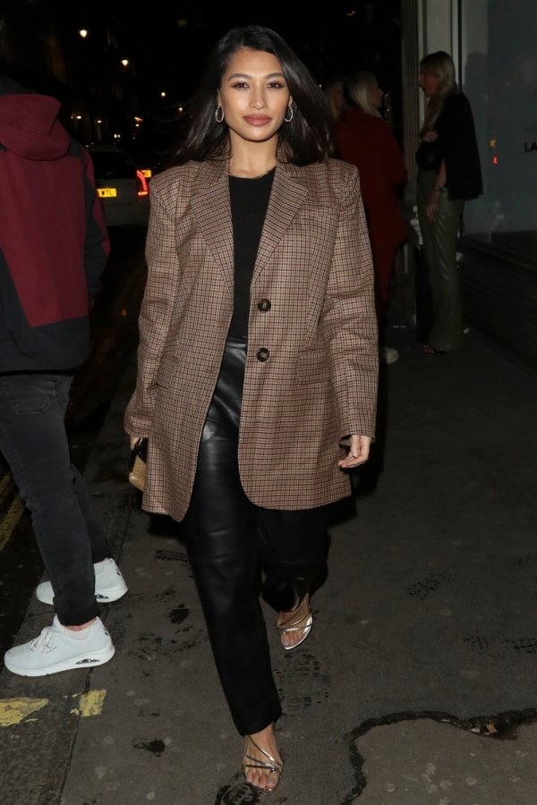 Vanessa White pictured arriving at Mahiki