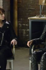 WornOnTV: Nikita's black leather panelled leggings on Nikita, Maggie Q