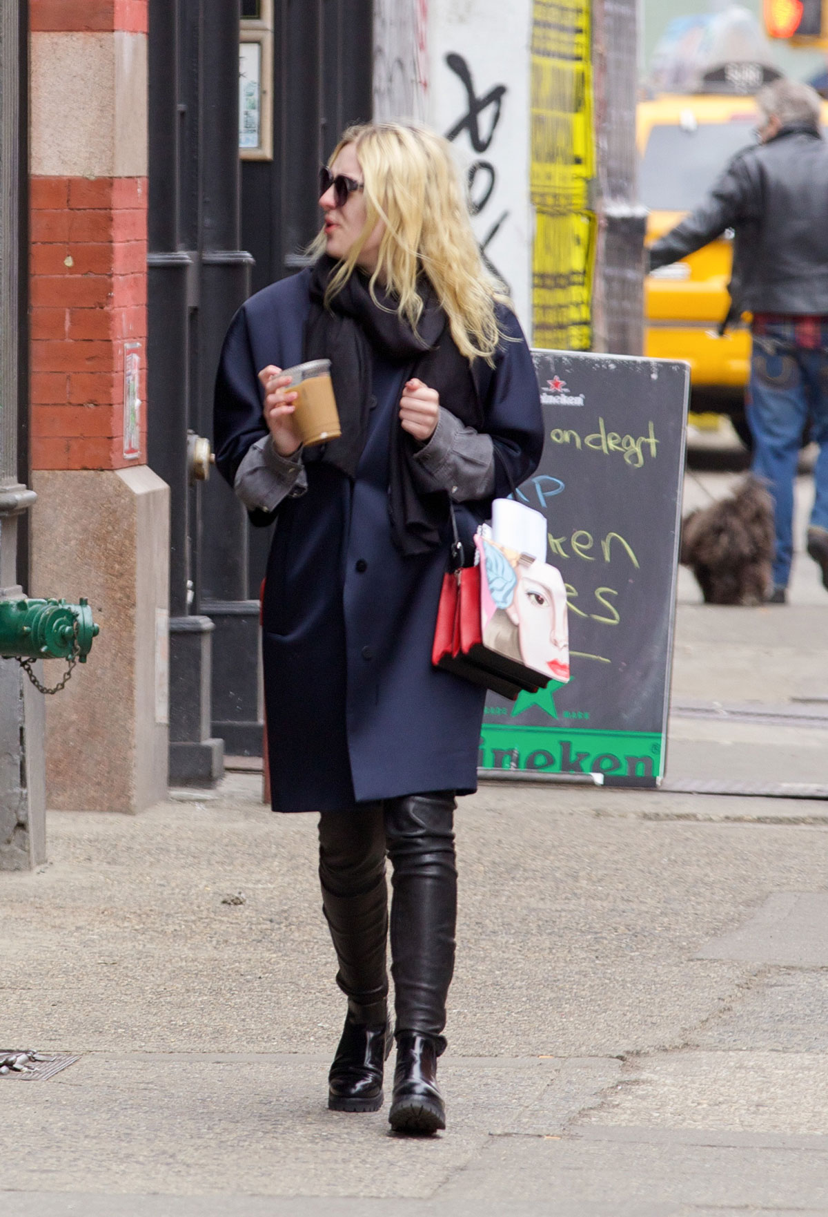 Dakota Fanning out in NYC