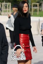 Adele Exarchopoulos attends Louis Vuitton Fashion Show - Leather Celebrities