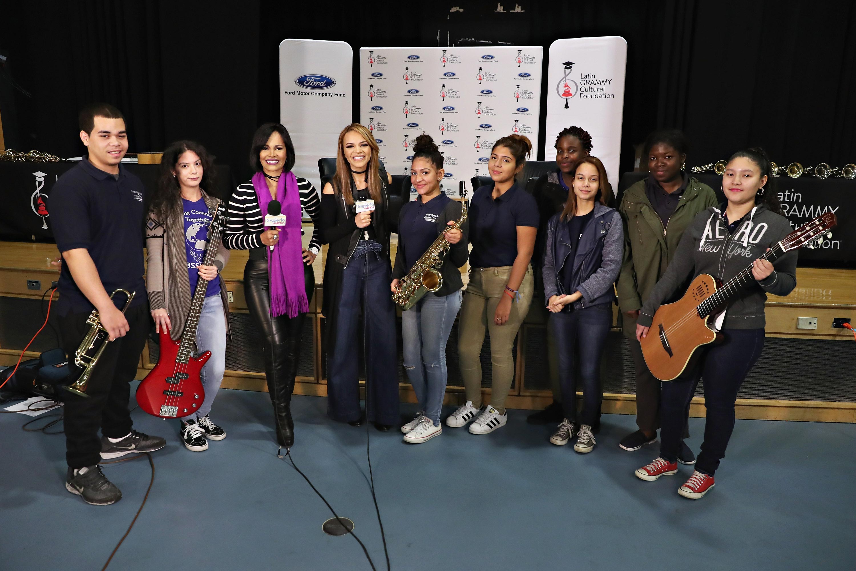 Birmania Rios attends Latin GRAMMY In The Schools